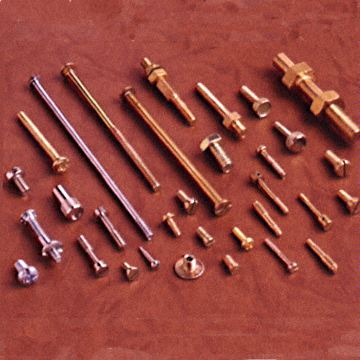 Brass parts s.s. copper turned aluminium parts
